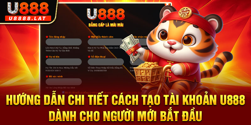 Hướng dẫn chi tiết cách tạo tài khoản U888 dành cho người mới bắt đầu